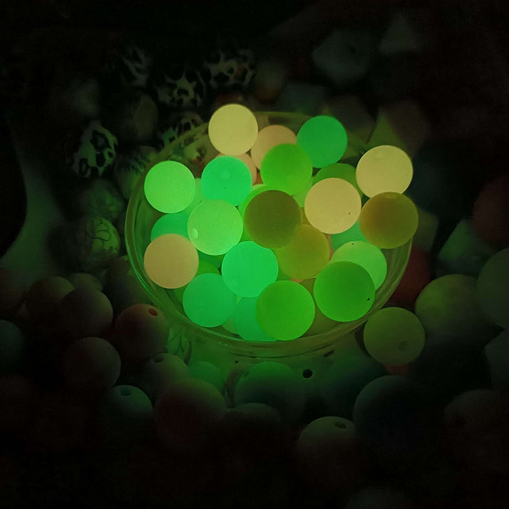 Cuentas de Silicona Color Luminoso 12-19MM Venta al por mayor 50PZS